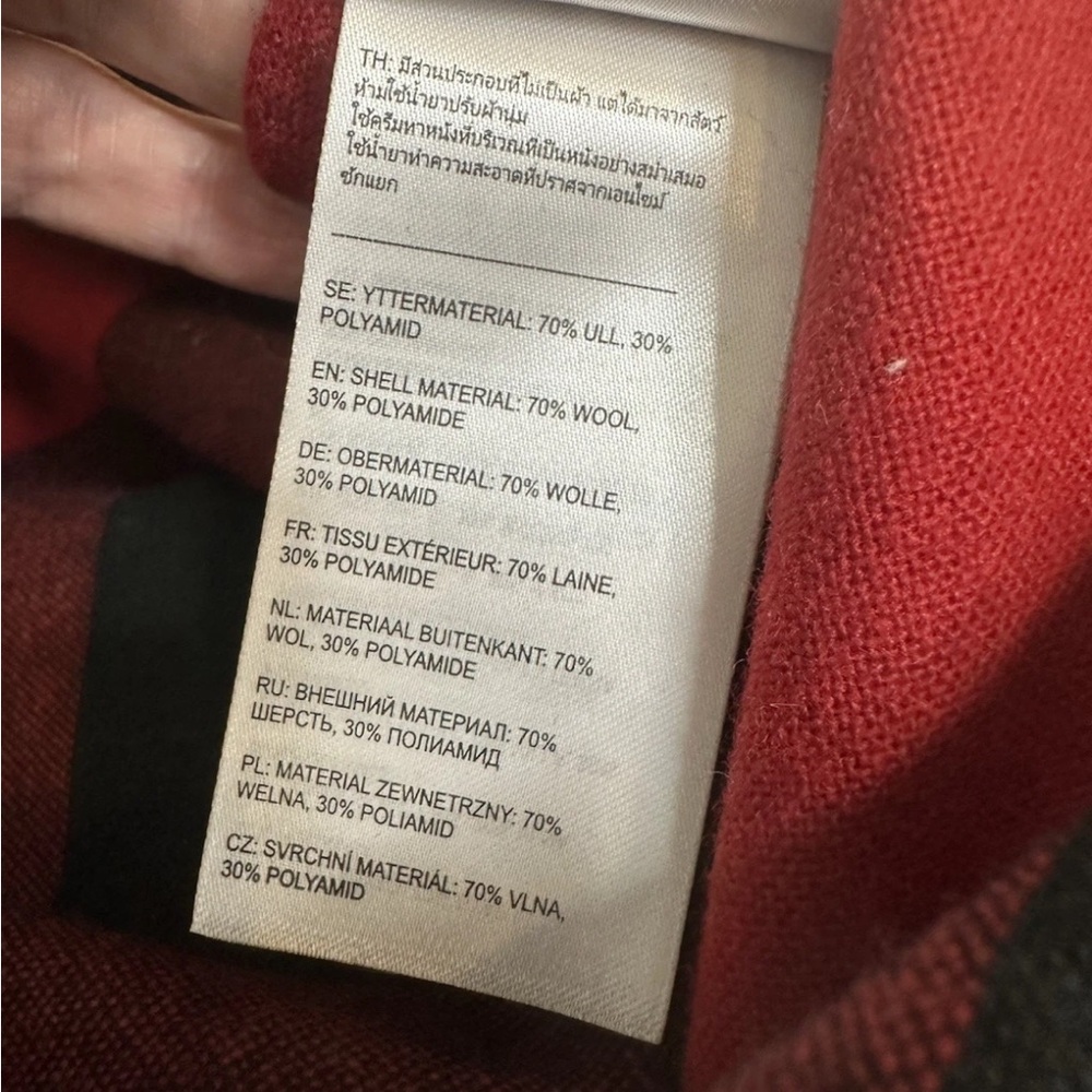 FjallRaven Canada Shirt Womens S Shacket Wool Blend Buffalo Plaid Red Comfort - Picture 8 of 9